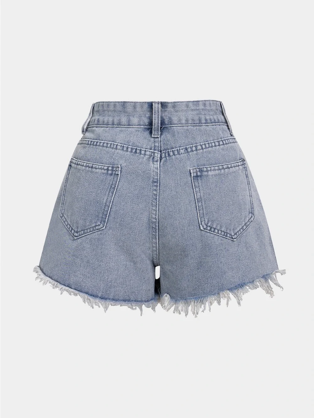 Micas hem back blue